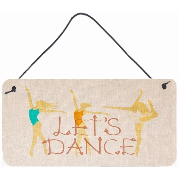 Lets Dance Linen Light Wall or Door Hanging Prints, Carolines Treasures, Mfr#: BB5376DS812